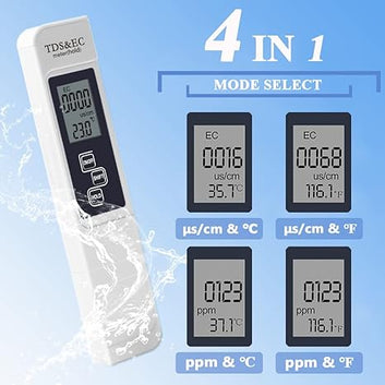 TESTER FOR WATER QUALITY AND TEMPERATURE