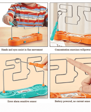 Collision Electric Shock Maze Toy – Fun Party Game & Educational Science Gift for Kids